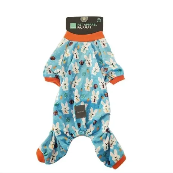 Fuzzyard Blue Easter Holiday Dog Pajamas Size 1 - Picture 2 of 8
